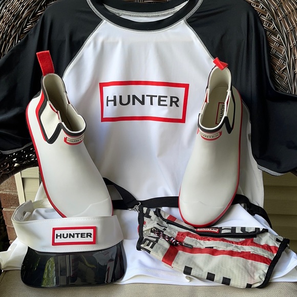 Color Block Chelsea Hunter Boots 11 - Picture 3 of 17